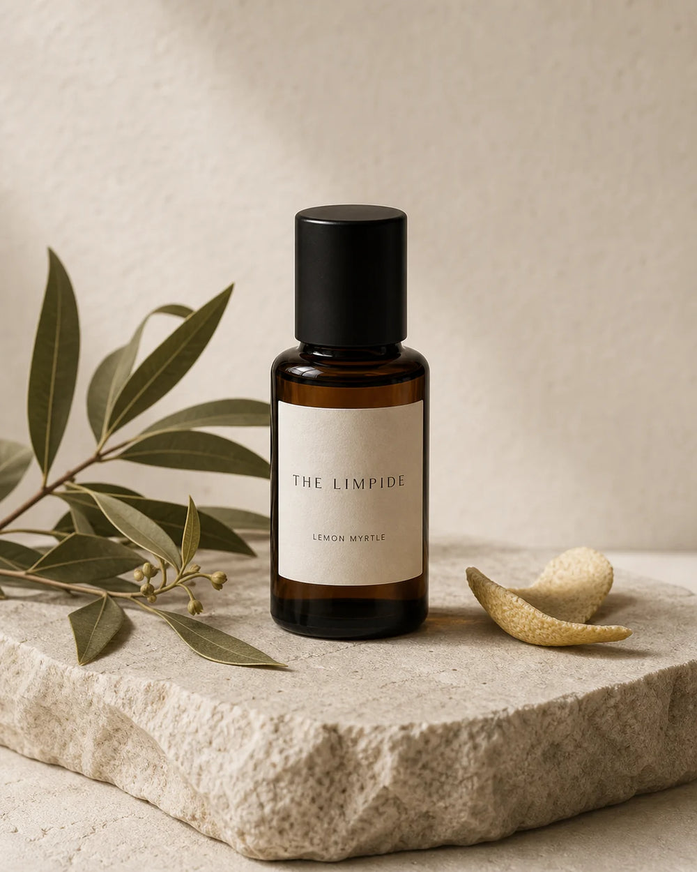 Lemon Myrtle essential oil bottle