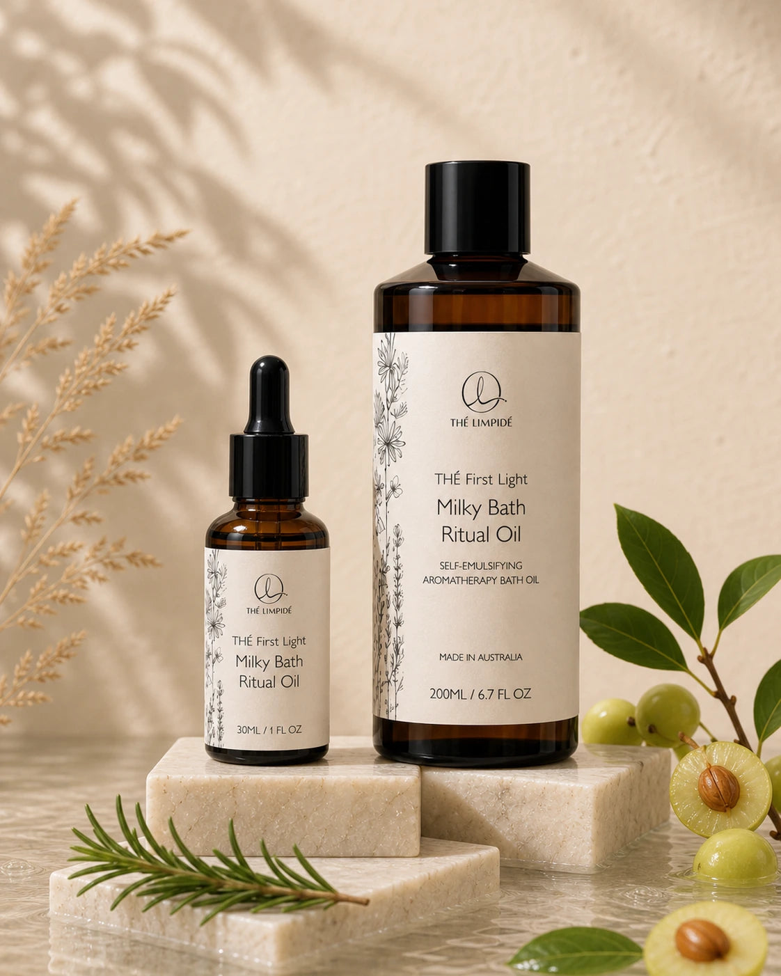 THÉ First Light Milky Bath Ritual Oil