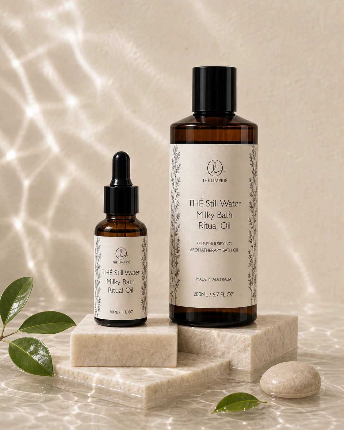 THÉ Still Water Milky Bath Ritual Oil